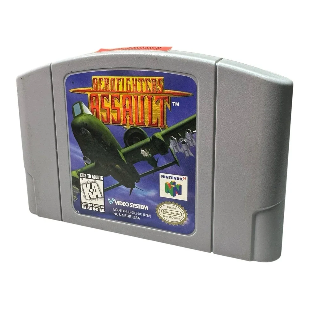 Aerofighters Assault Nintendo 64 N64 Video Game Video System Tested Works